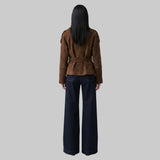 The Cropped Suede Trench