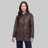 Woven Leather Jacket | Espresso Brown (Coming Soon)